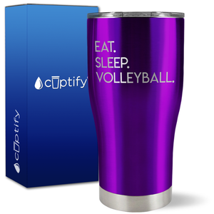 Eat Sleep Volleyball on 27oz Curve Tumbler