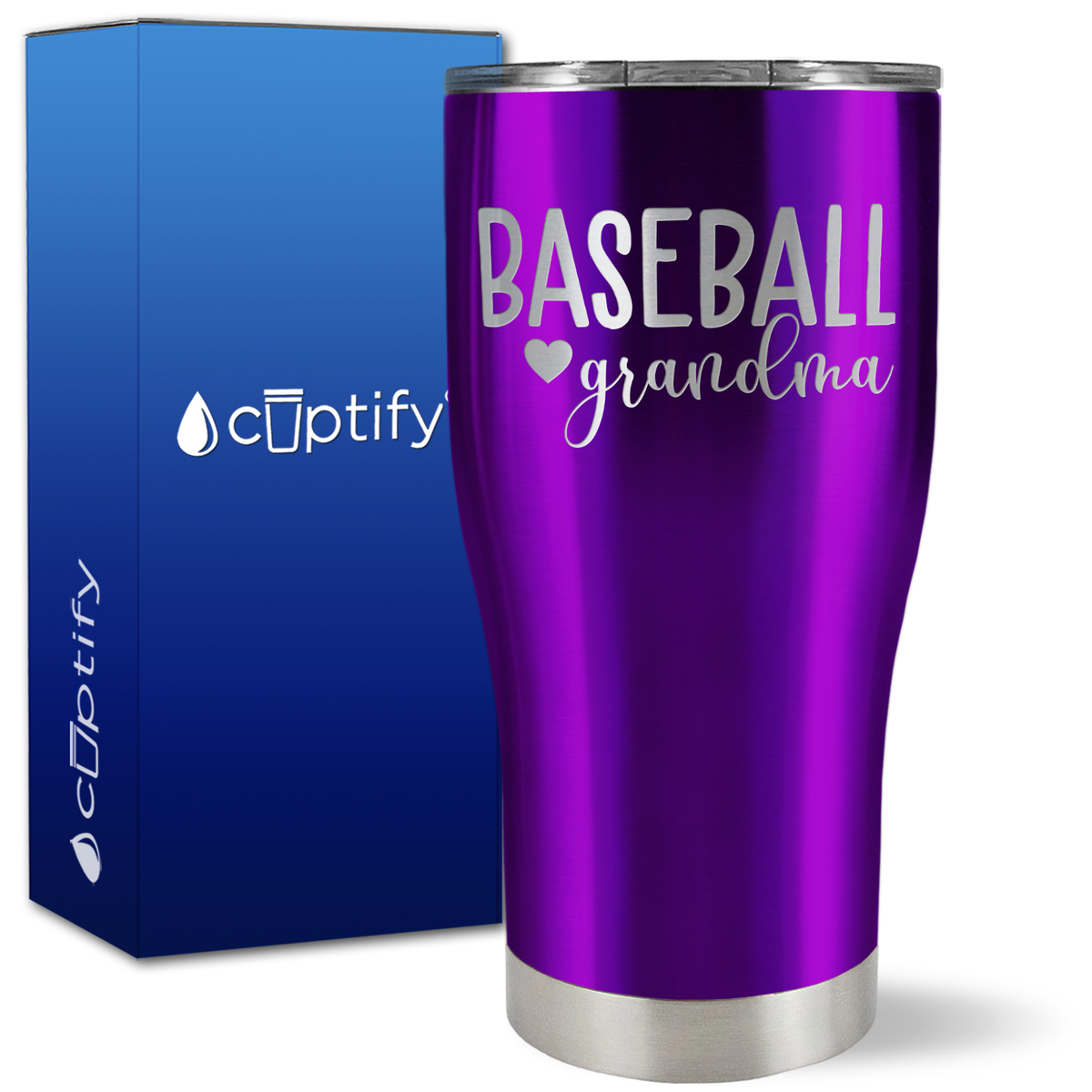Baseball Grandma on 27oz Curve Tumbler