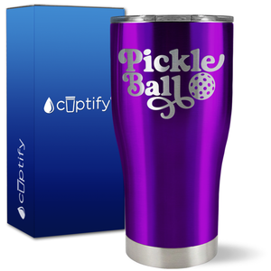 Pickleball on 27oz Curve Tumbler