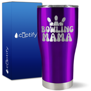 Bowling Mama on 27oz Curve Tumbler