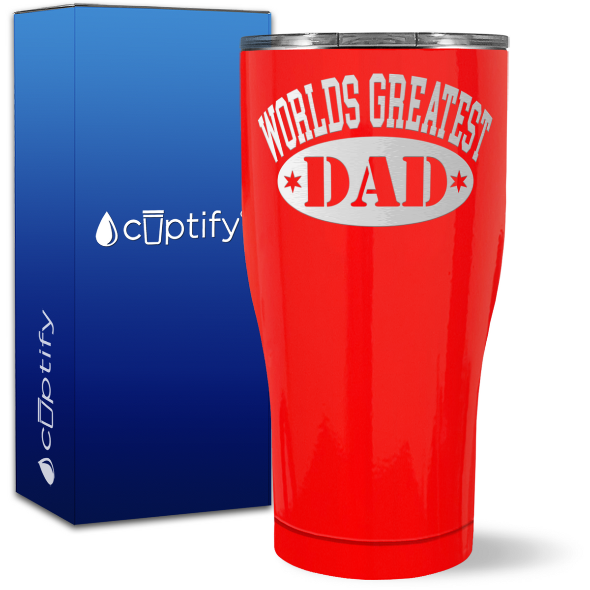 World's Greatest Dad on 27oz Curve Tumbler