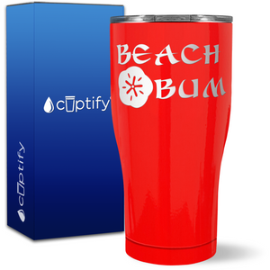 Beach Bum on 27oz Curve Tumbler