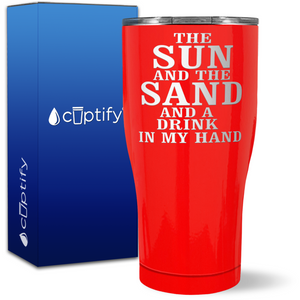 The Sun and the Sand on 27oz Curve Tumbler