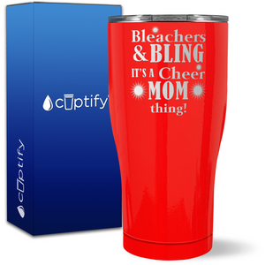 Bleachers & Bling on 27oz Curve Tumbler