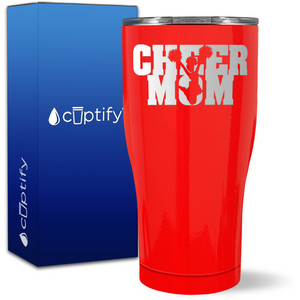 Cheer Mom on 27oz Curve Tumbler