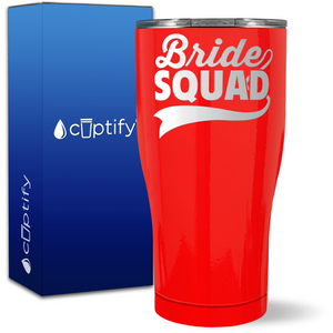 Bride Squad Swoosh on 27oz Curve Tumbler