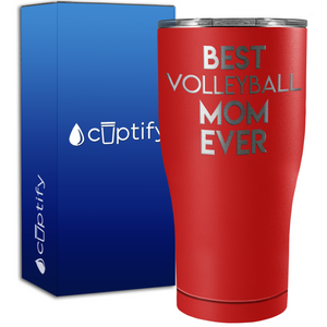 Best Volleyball Mom Ever 27oz Curve Stainless Steel Tumbler