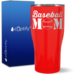 Baseball Mom on 27oz Curve Tumbler