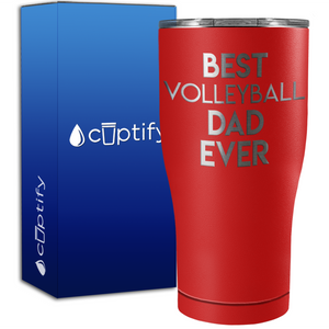 Best Volleyball Dad Ever 27oz Curve Stainless Steel Tumbler