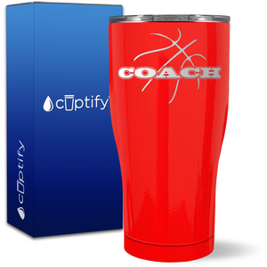 Basketball Coach on 27oz Curve Tumbler