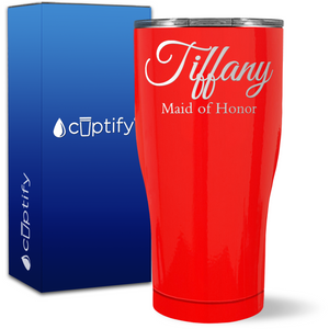 Personalized Maid of Honor on 27oz Curve Tumbler