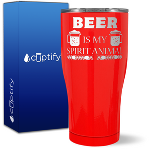 Beer is my Spirit Animal on 27oz Curve Tumbler