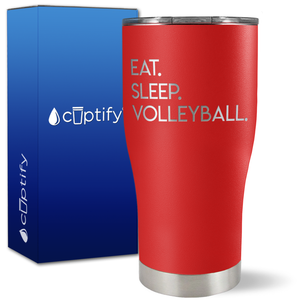 Eat Sleep Volleyball on 27oz Curve Tumbler