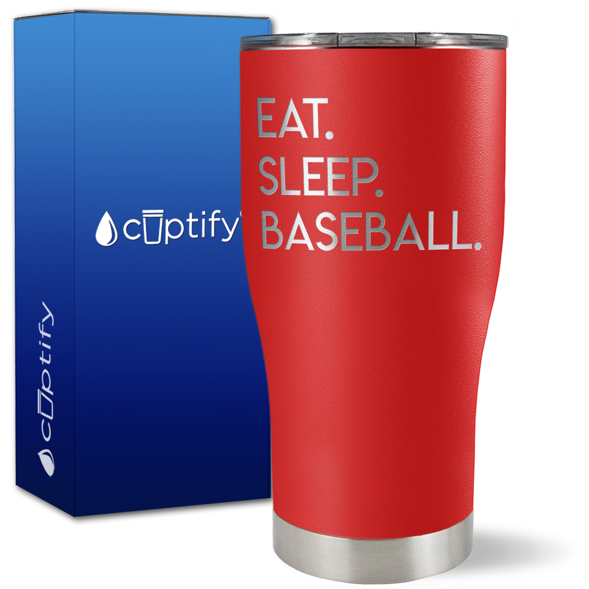 Eat Sleep Baseball on 27oz Curve Tumbler