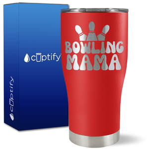 Bowling Mama on 27oz Curve Tumbler