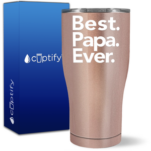 Best Papa Ever on 27oz Curve Tumbler