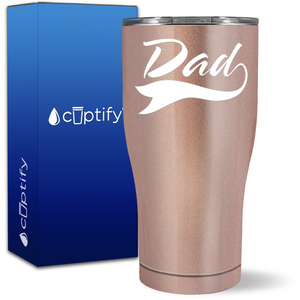 Dad Swoosh on 27oz Curve Tumbler