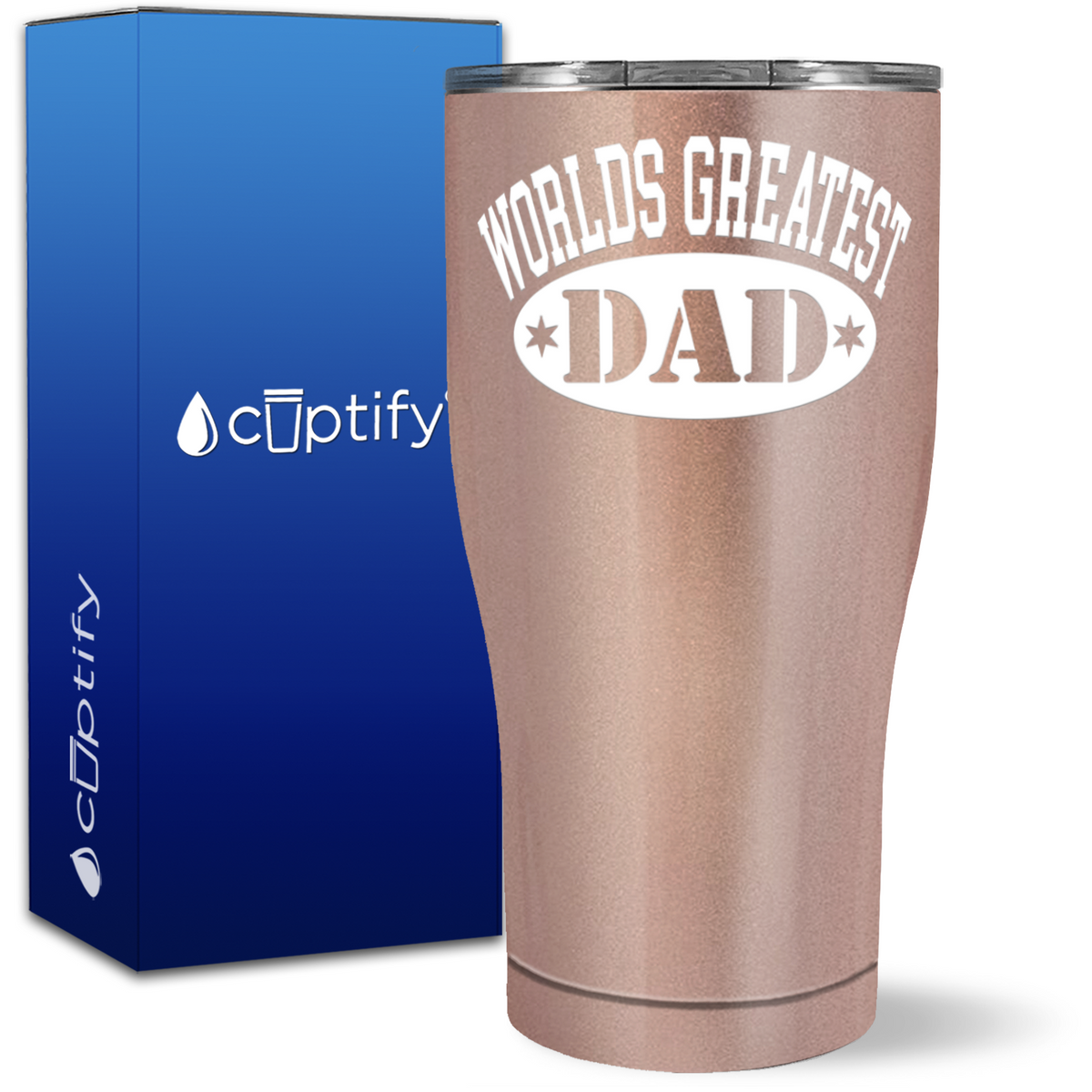 World's Greatest Dad on 27oz Curve Tumbler