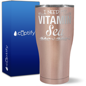 I Need my Vitamin Sea on 27oz Curve Tumbler