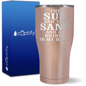 The Sun and the Sand on 27oz Curve Tumbler