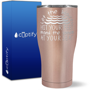 Let the Waves on 27oz Curve Tumbler