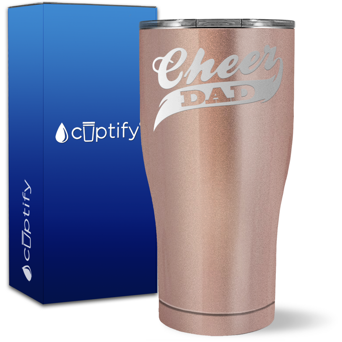 Cheer Dad on 27oz Curve Tumbler