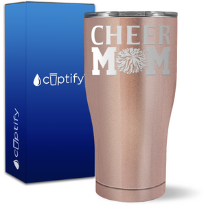 Cheer Mom Pom Pom on 27oz Curve Tumbler