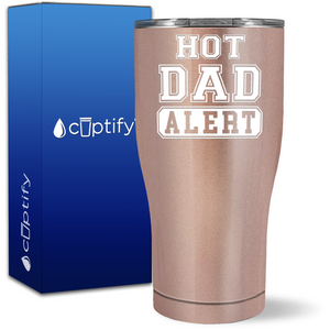 Hot Dad Alert on 27oz Curve Tumbler