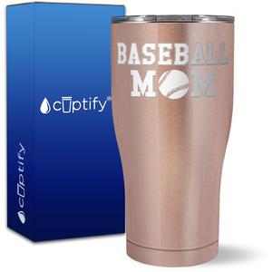 Baseball Mom Block on 27oz Curve Tumbler