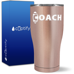 Football Coach on 27oz Curve Tumbler