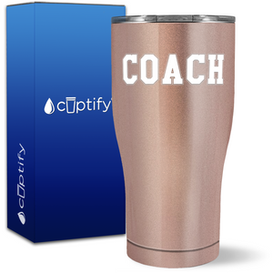 Coach on 27oz Curve Tumbler