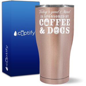 Sponsored By Coffee and Dogs on 27oz Curve Tumbler