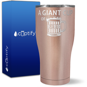 A Giant Cup of Beer on 27oz Curve Tumbler