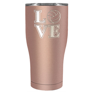 LOVE Volleyball 27oz Curve Stainless Steel Tumbler