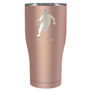 Personalized Basketball Player Silhouette Tumbler