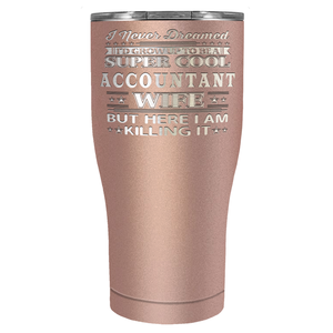 Accountant Wife on 27oz Stainless Steel Tumbler