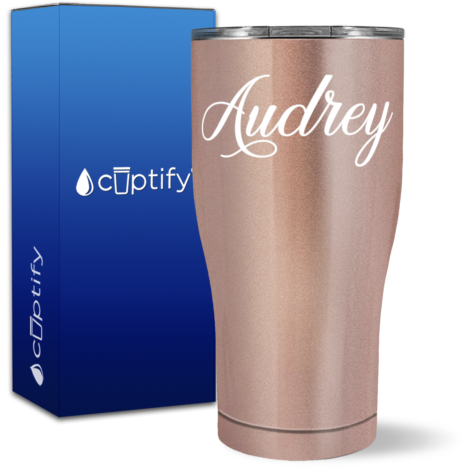 Personalized Audrey Style on 27oz Curve Tumbler