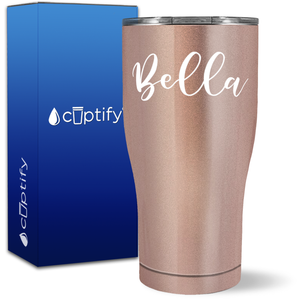 Personalized Bella Style on 27oz Curve Tumbler