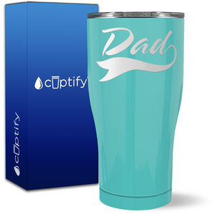 Dad Swoosh on 27oz Curve Tumbler