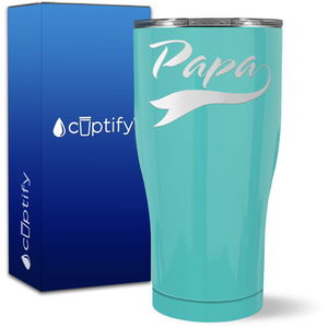 Papa Swoosh on 27oz Curve Tumbler