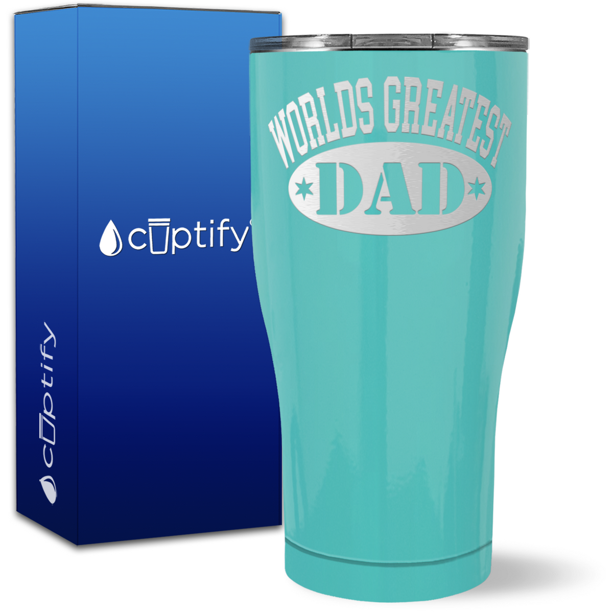 World's Greatest Dad on 27oz Curve Tumbler