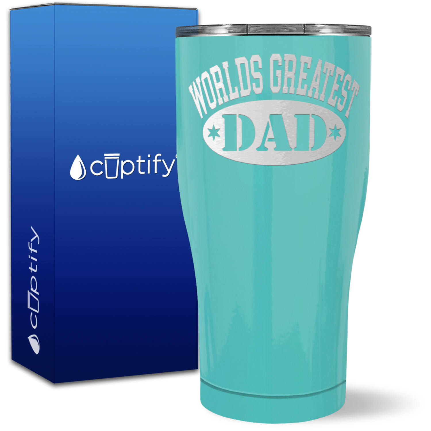 World's Greatest Dad on 27oz Curve Tumbler
