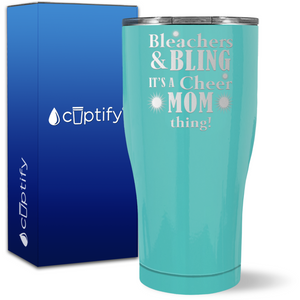 Bleachers & Bling on 27oz Curve Tumbler