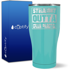 Straight Outta Cheer Practice on 27oz Curve Tumbler