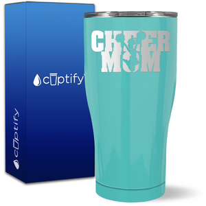 Cheer Mom on 27oz Curve Tumbler