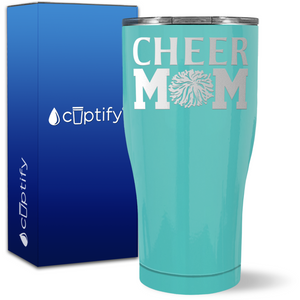 Cheer Mom Pom Pom on 27oz Curve Tumbler