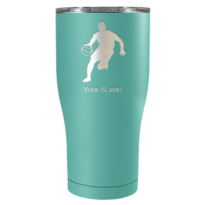 Personalized Basketball Player Silhouette Tumbler
