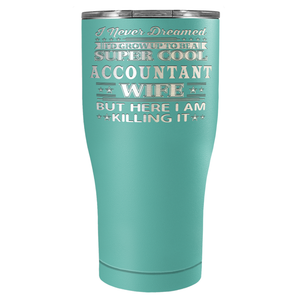 Accountant Wife on 27oz Stainless Steel Tumbler