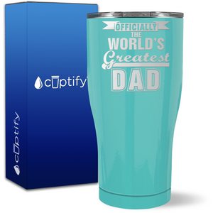 Officially the Worlds Greatest Dad on 27oz Curve Tumbler