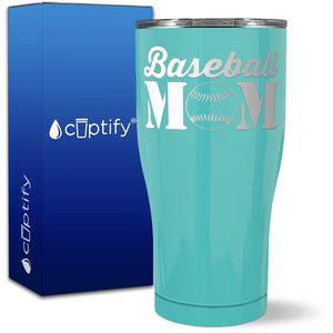 Baseball Mom on 27oz Curve Tumbler